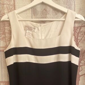 Jones New York Black and White Dress